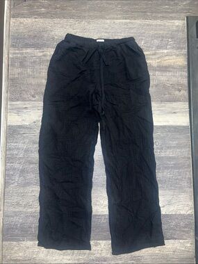 Aritzia Little Moon Black 100% Cotton Lounge Pants Size Medium